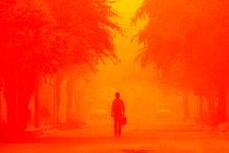 غلظت ریزگردها دید افقی را در شهرستان مهران کاهش داد