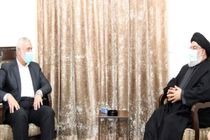دیدار «اسماعیل هنیه» با «سید حسن نصرالله» 