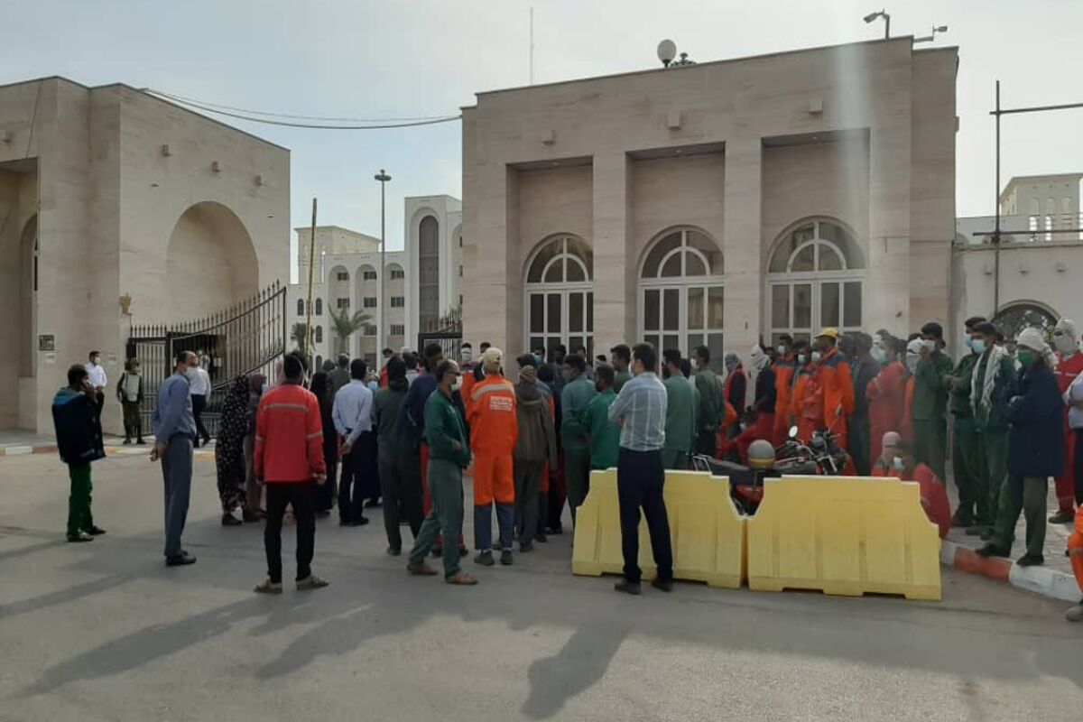 کارگران تنظیف شهرداری بندرعباس