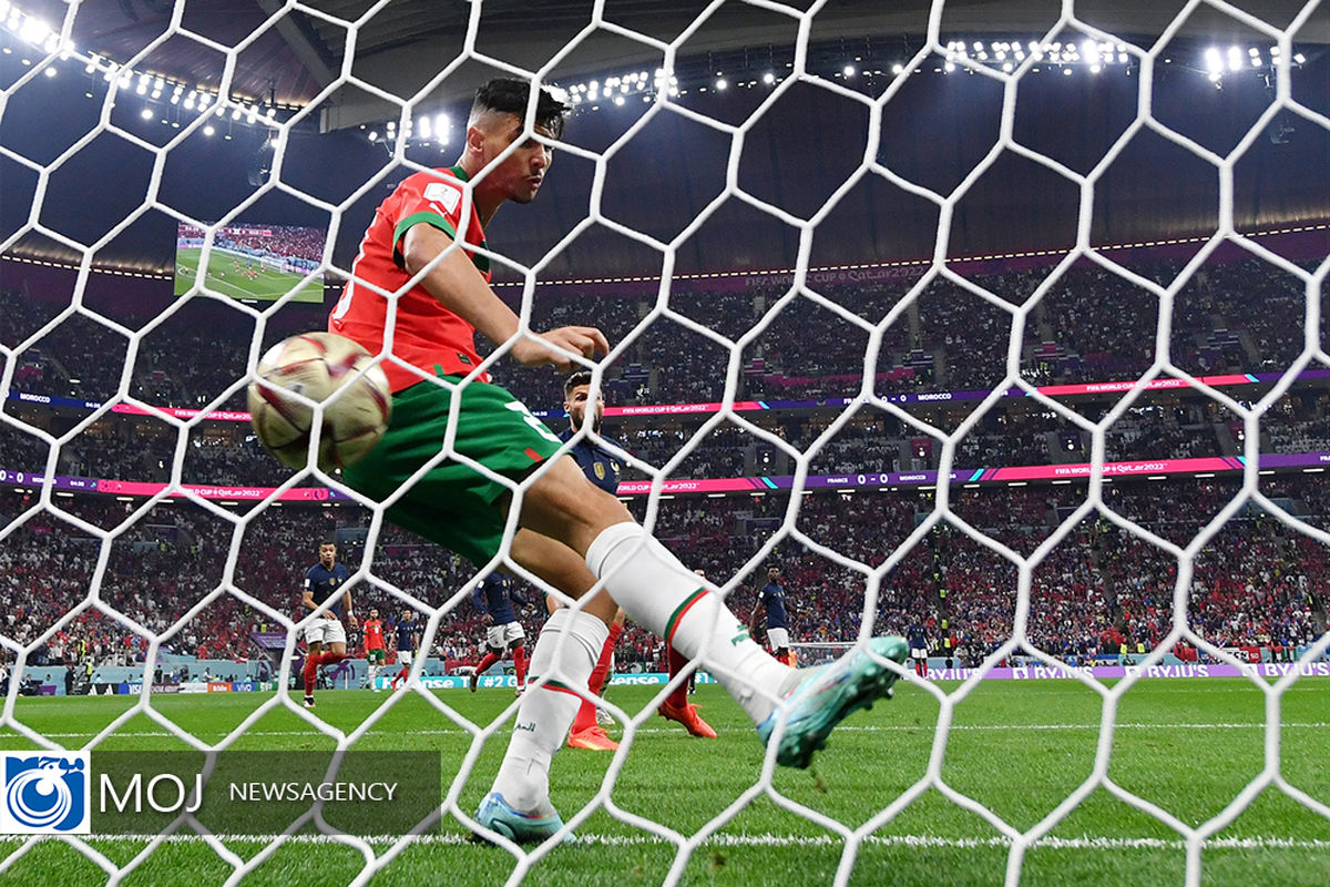 جام جهانی فوتبال - دیدار مراکش و فرانسه