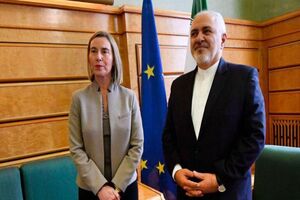 دیدار و گفتگو ظریف با فدریکا موگرینی