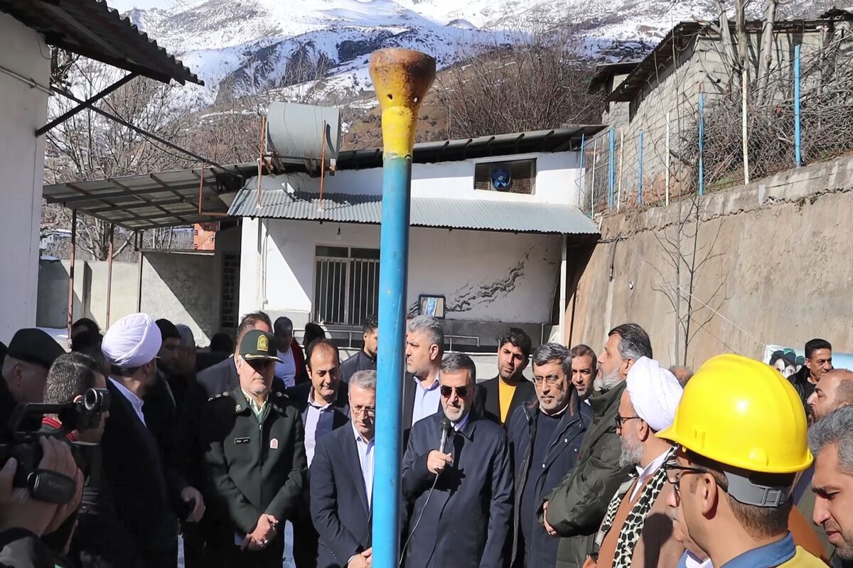 گازرسانی به روستاهای مرزن آباد