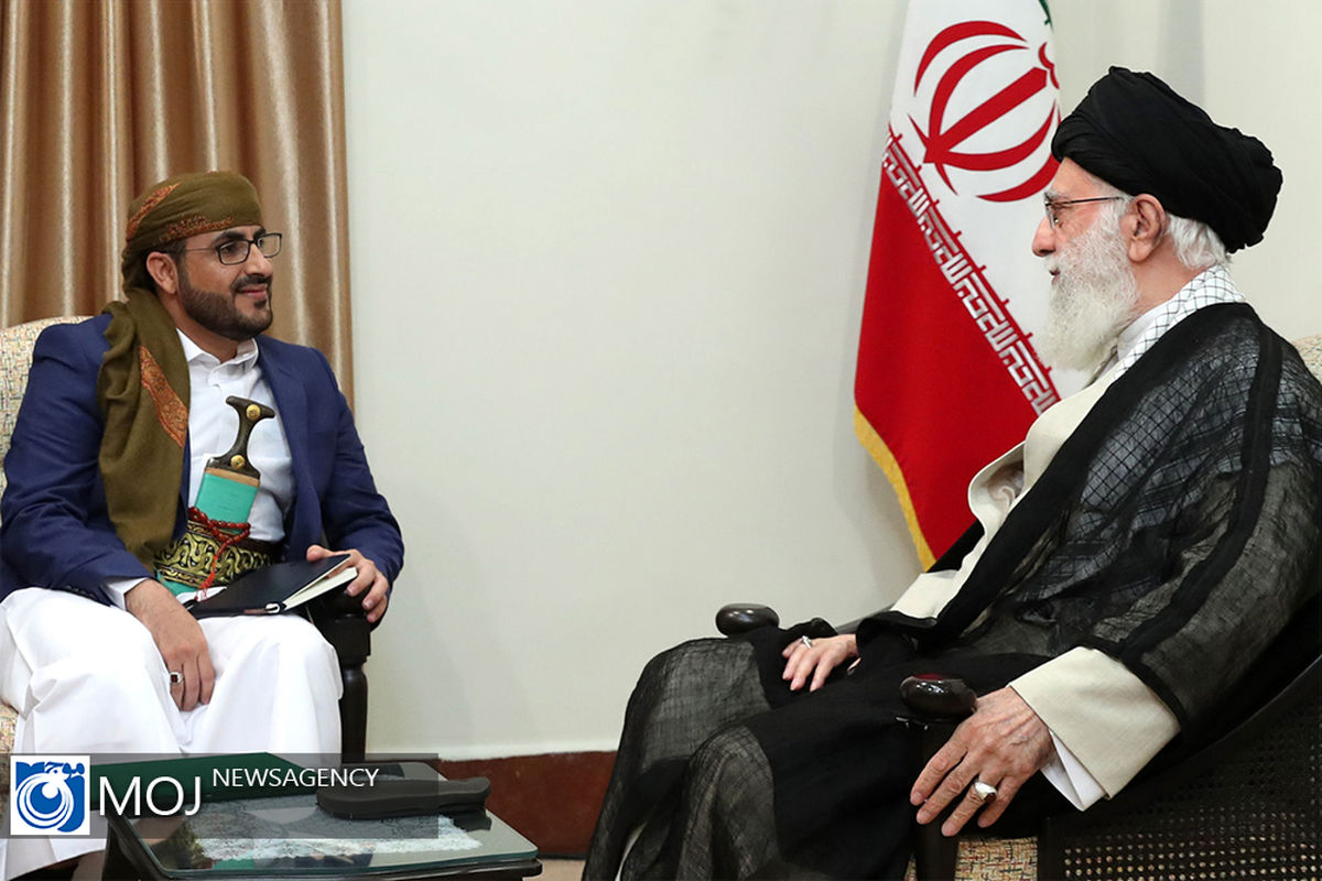 دیدار سخنگوی جنبش انصار الله یمن با مقام معظم رهبری