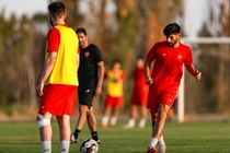 محمد عمری در پرسپولیس زیر نظر پزشکان تمرین اختصاصی کرد