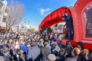 کاروان اهالی بهشت مهمان نجف آباد شدند