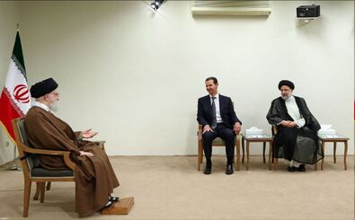الاسد یلتقی سماحة القائد فی طهران