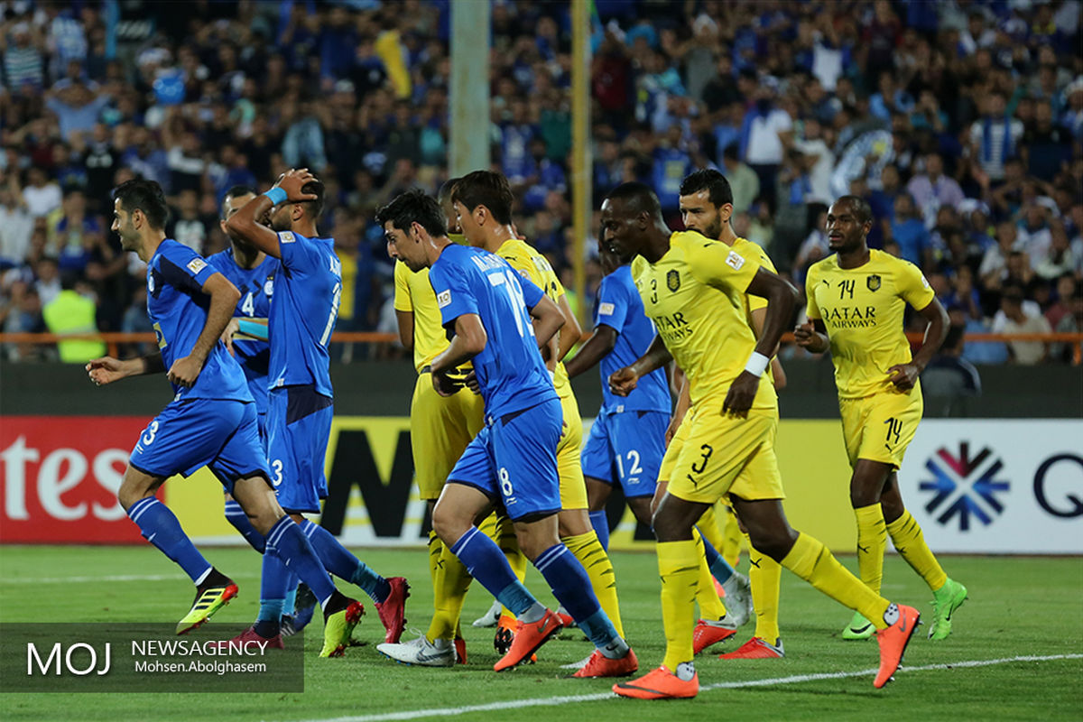 دیدار تیم های فوتبال استقلال ایران و السد قطر