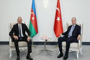دیدار و گفتگوی روسای جمهور ترکیه و آذربایجان در سمرقند