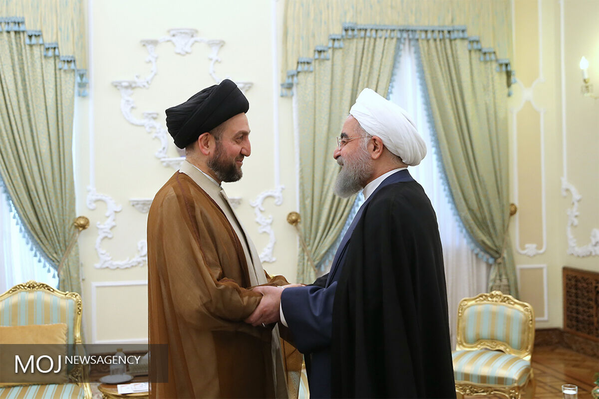 دیدار سید عمار حکیم با حسن روحانی