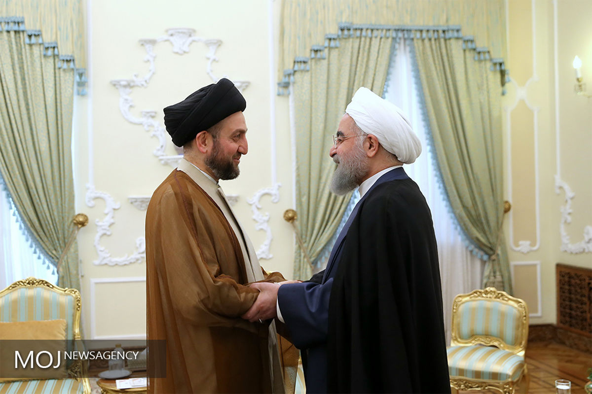 دیدار سید عمار حکیم با حسن روحانی