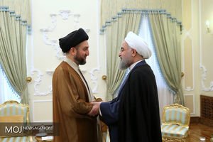 دیدار سید عمار حکیم با حسن روحانی