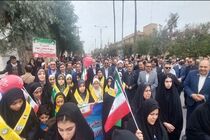 دانش آموزان خوزستان با حضور گسترده خود در راهپیمایی ۲۲ بهمن، تعهد به آرمان‌های انقلاب را دوباره اثبات کردند