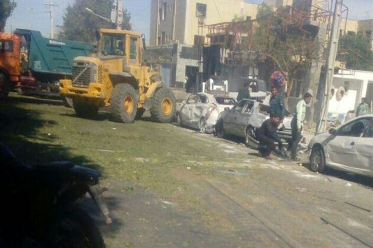 تصویری از حادثه تروریستی صبح پنجشنبه ۱۵ آذر در چابهار