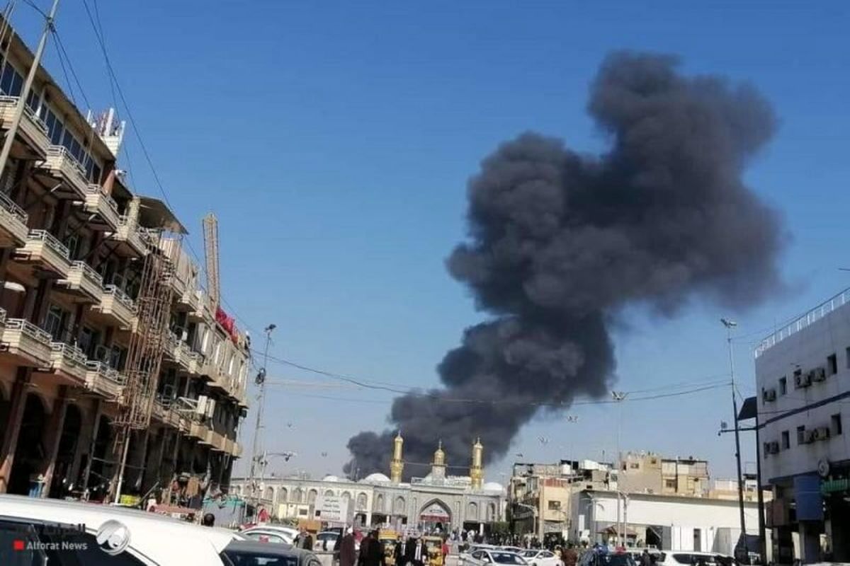 آتش سوزی در کربلا