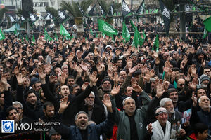 اجتماع هیات های عاشورای فاطمی در میدان هفت تیر