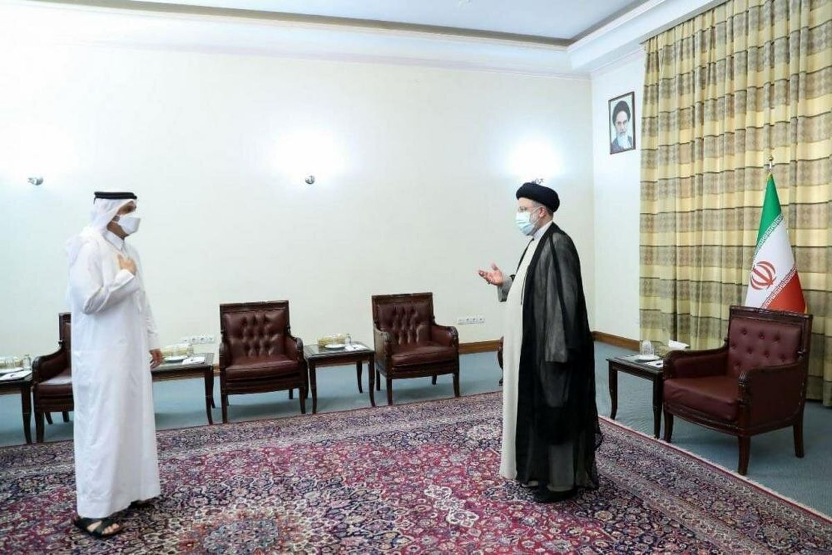 دیدار رئیسی با وزیر خارجه قطر