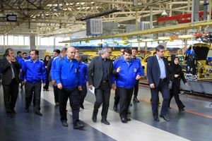 بازدید سرپرست معاونت حمل و نقل وزیر صمت از ایران خودرو تبریز