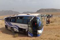 ۲۰ مصدوم  و دو کشته در حادثه واژگونی مینی بوس در شهرک صنعتی علویجه