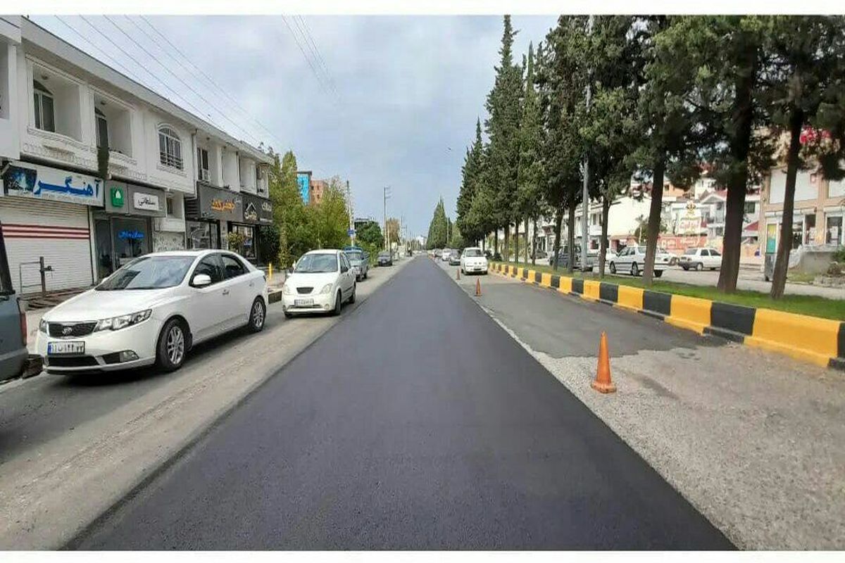 آسفالت معابر شهری چالوس 