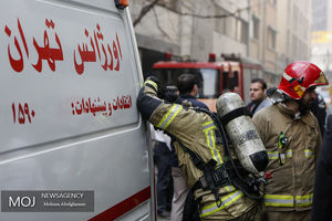 آتش سوزی در ساختمان برق حرارتی 