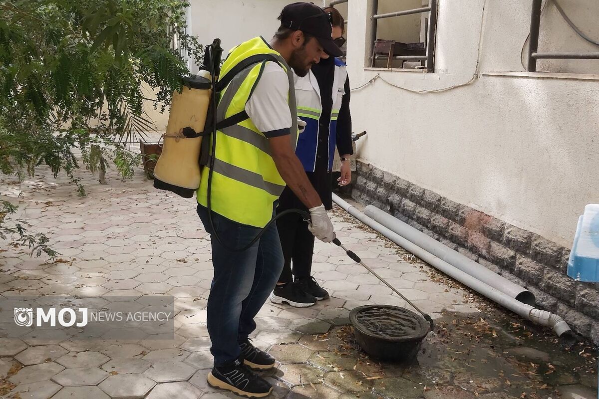 سم پاشی مرکز بهداشت کیش