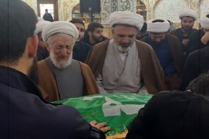 لحظه وداع کاظم صدیقی با فرزند مرحومش + فیلم