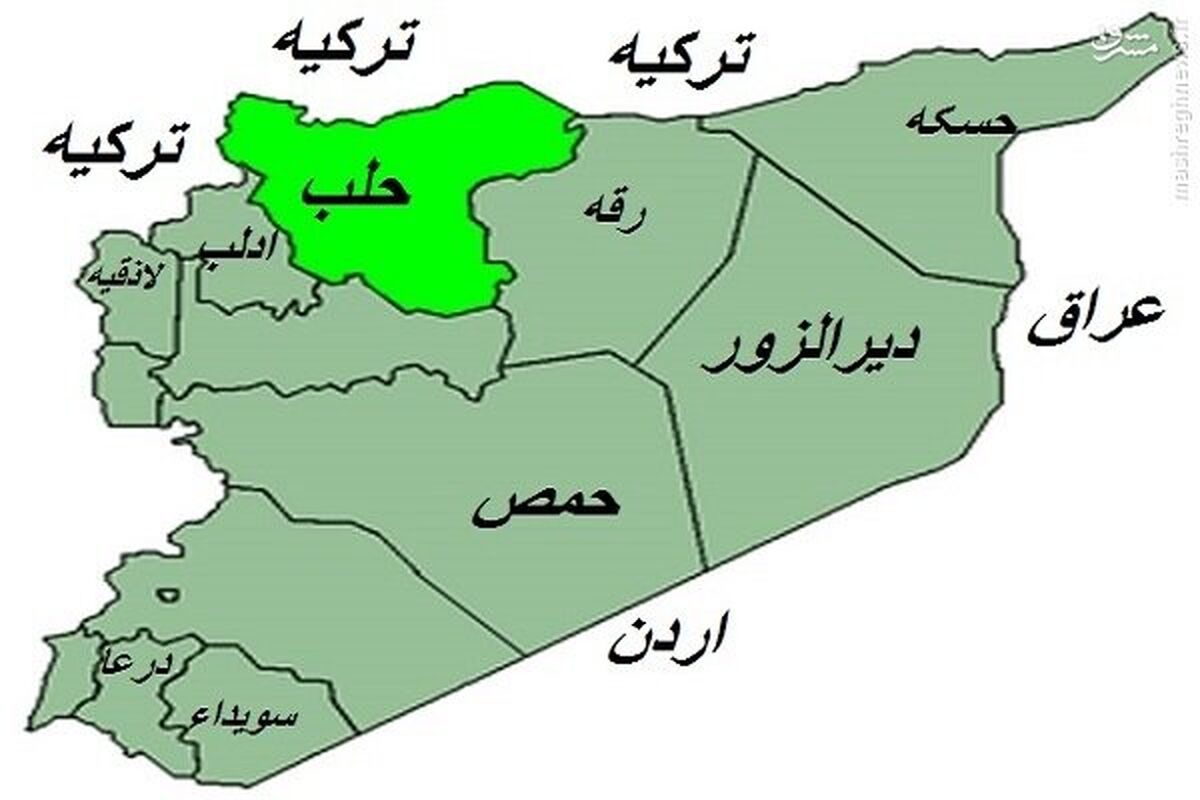 نقشه سوریه