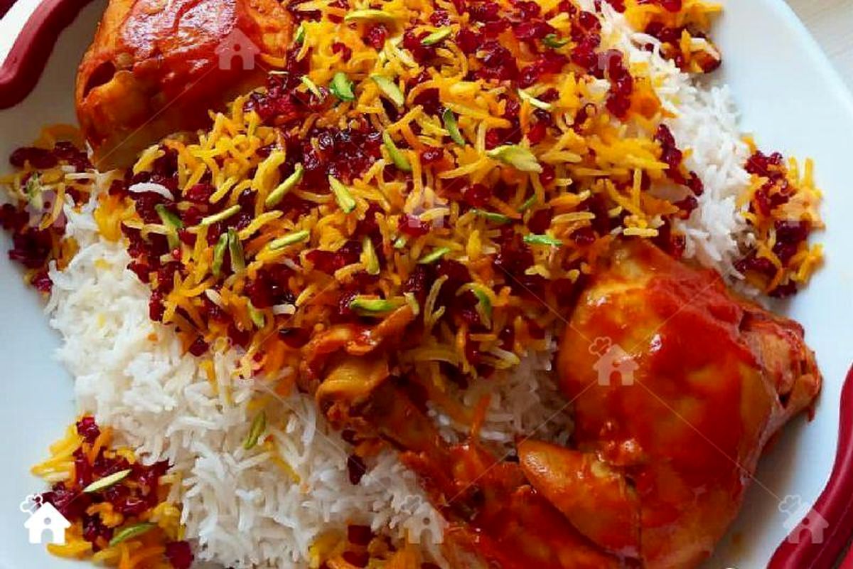 زرشک پلو با مرغ