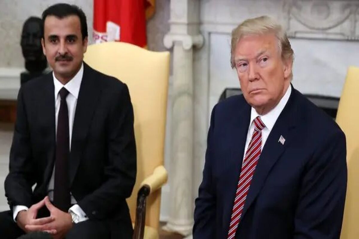 ترامپ و امیر قطر