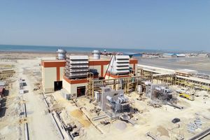 اتمام عملیات گازرسانی به فاز دوم نیروگاه غدیر قشم