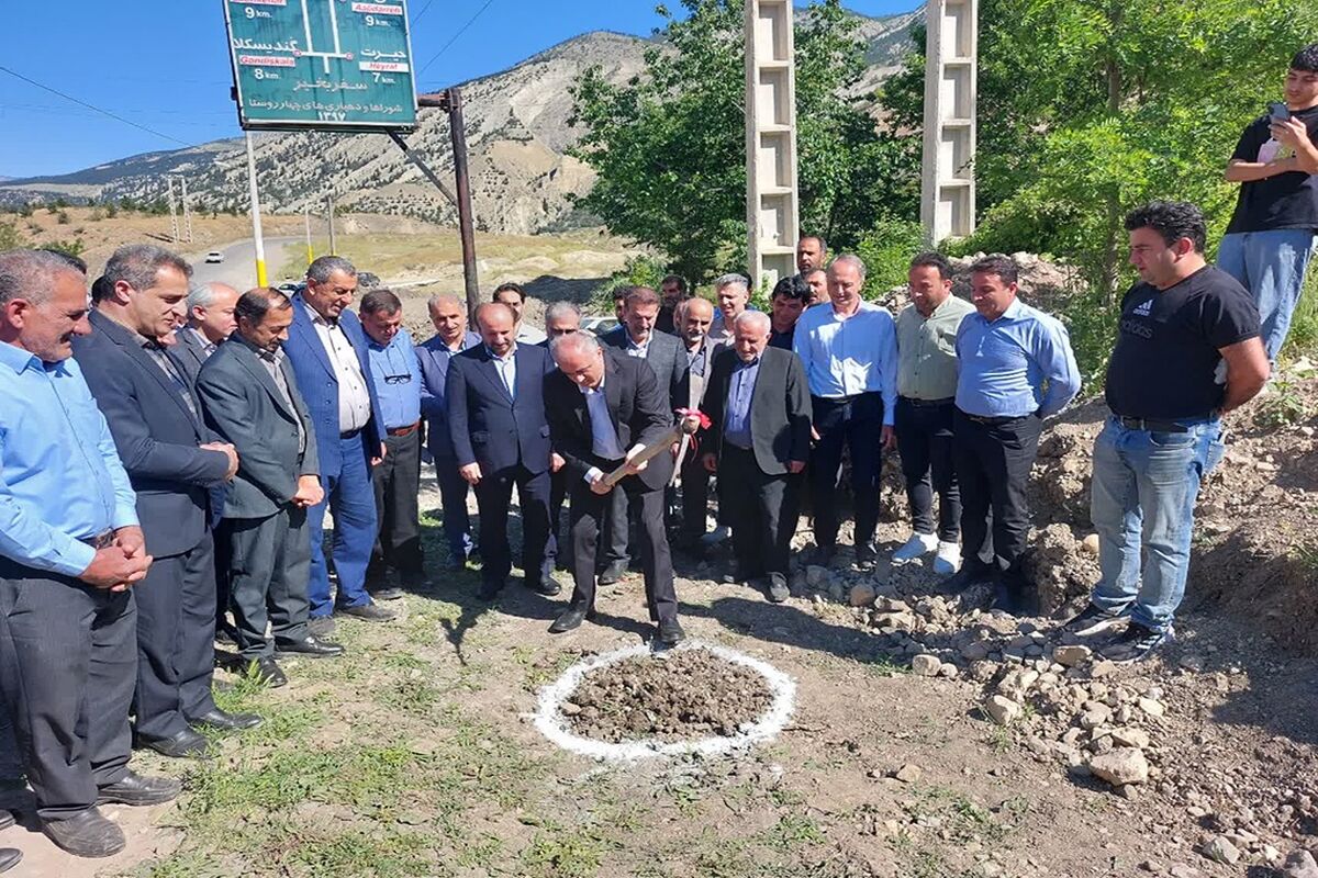 کلنگ زنی گاز مازندران 