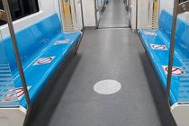 مترو تهران به منظور رعایت فاصله اجتماعی علامت گذاری شد