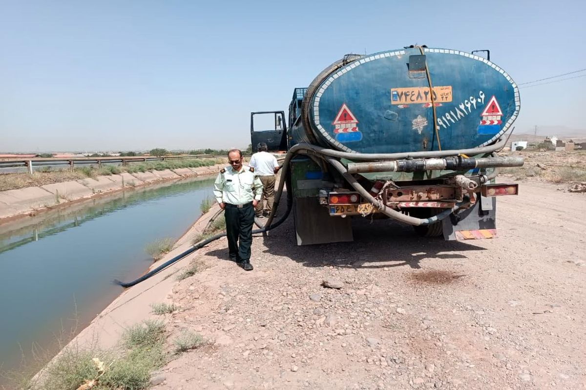 آب منطقه ای قزوین تانکر