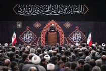 مراسم عزاداری شب هشتم محرم در حسینیه امام خمینی برگزار شد