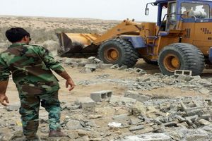 جلوگیری از تصرف 2 هکتار اراضی ملی بندرعباس