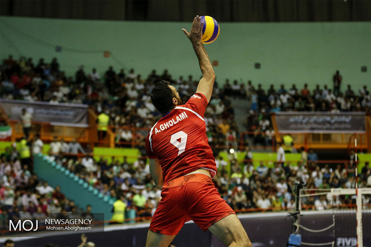 دیدار تیم های والیبال ایران و آرژانتین