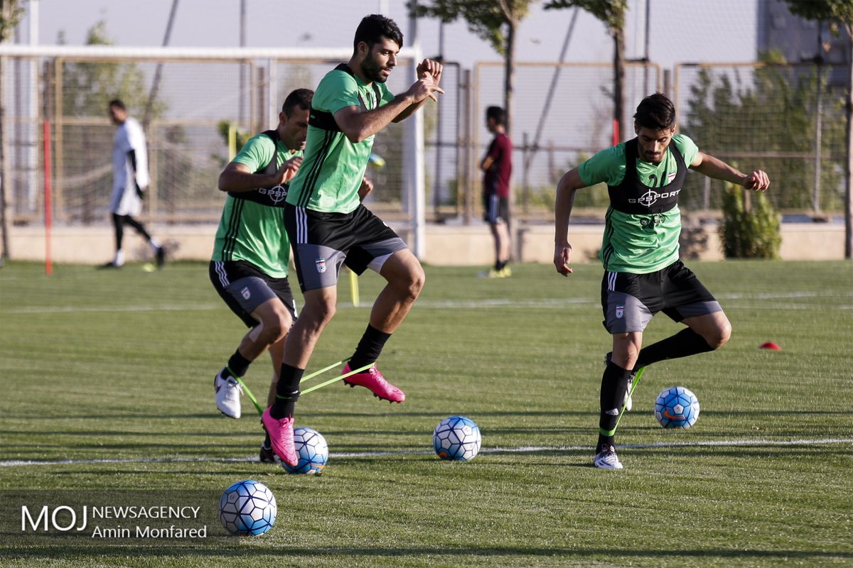 تمرین تیم ملی فوتبال ایران