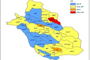 بازگشت دوباره رنگ قرمز به نقشه کرونا در فارس