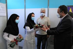 تجلیل از کادر بهداشت و درمان صحرایی الزهرا اصفهان

