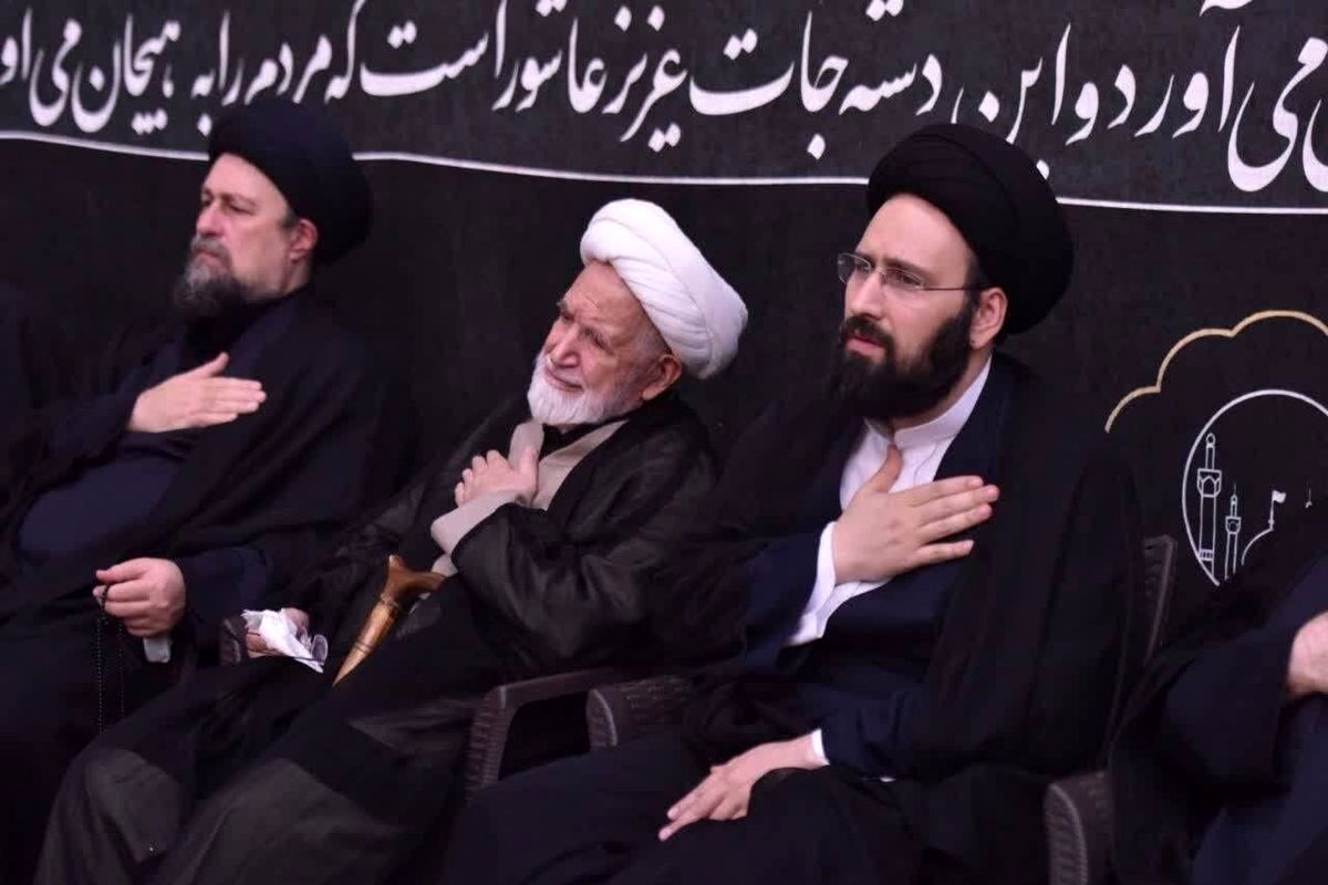 مراسم عزاداری شام غریبان در حرم امام خمینی (ره) با حضور مهدی کروبی