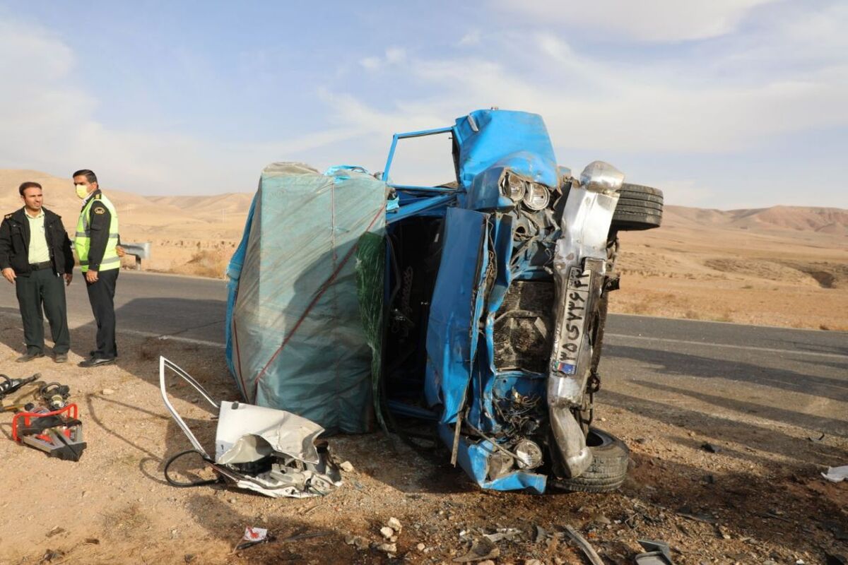 سانحه تصادف خودروی حامل معلمان 