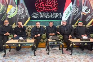 وزیر خارجه با مسئولان تولیت حرم مطهر حضرت اباعبدالله الحسین «ع» دیدار کرد