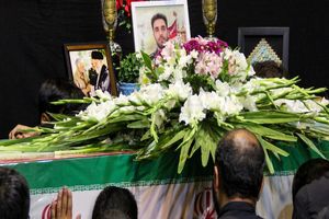 تشییع پیکر شهید مدافع امنیت مجتبی نظری در قهدریجان 