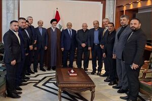 هیات پارلمانی ایران با رئیس مجلس نمایندگان و کمیته دفاع و امنیت عراق دیدار کرد