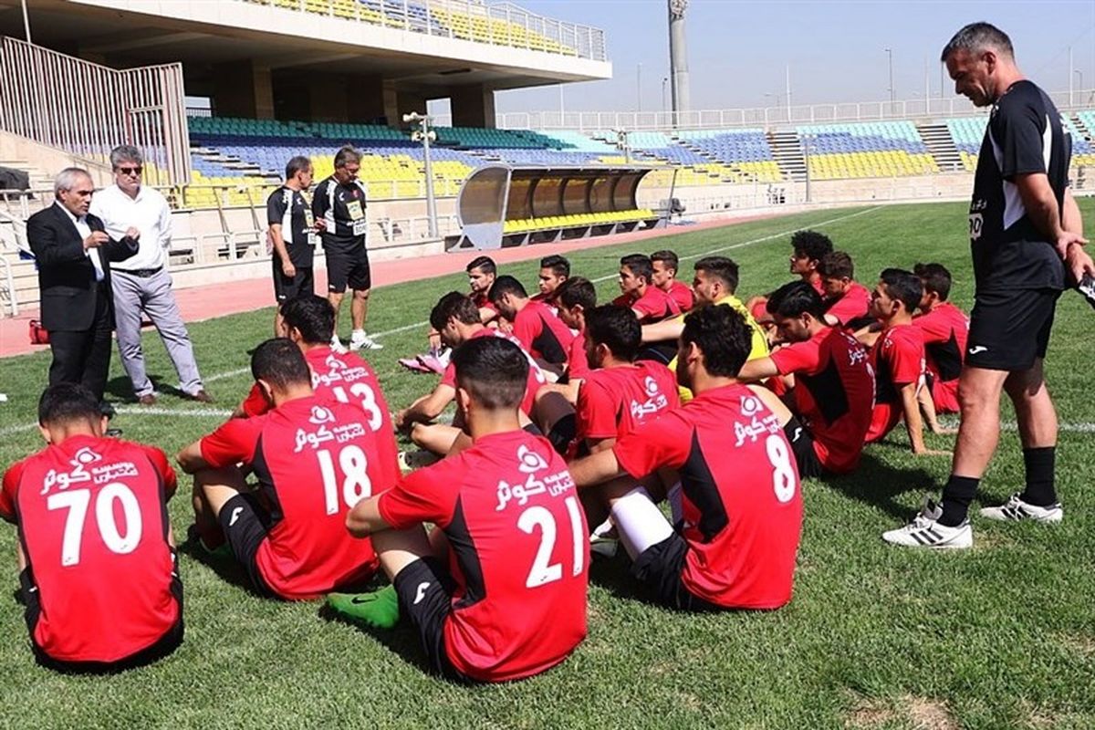 طاهری در تمرین پرسپولیس