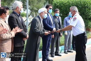 تقدیر از آتش نشانان در جزیره کیش