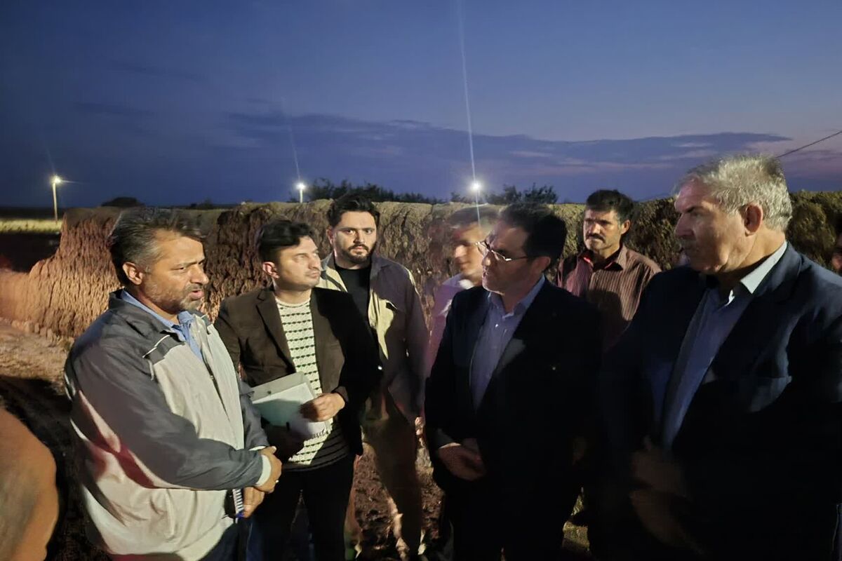فرماندار اردبیل در مناطق سیل زده 