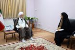 رئیس نمایندگی بنیاد بین‌المللی تکریم ادیان و مذاهب با آیت‌الله لائینی دیدار کرد