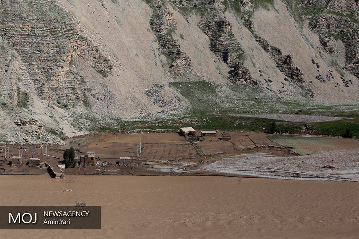 تصاویر هوایی از مناطق سیل زده استان لرستان