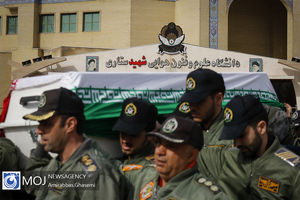 تشییع پیکر خلبان بهروز نقدی بیگ